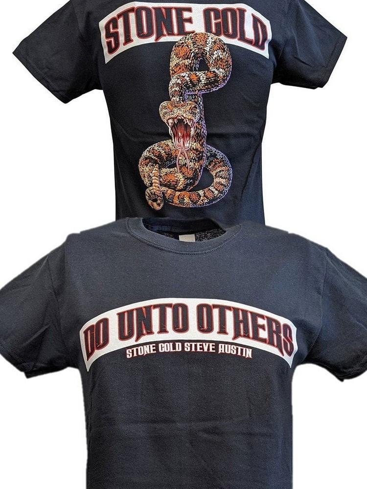 Stone Cold Steve Austin Do Unto Others Rattlesnake 2 sided Tshirt NH26145 Unisex T-Shirt S
Stone Cold Steve Austin Do Unto Others Rattlesnake 2 sided Tshirt NH26145 Unisex T-Shirt S