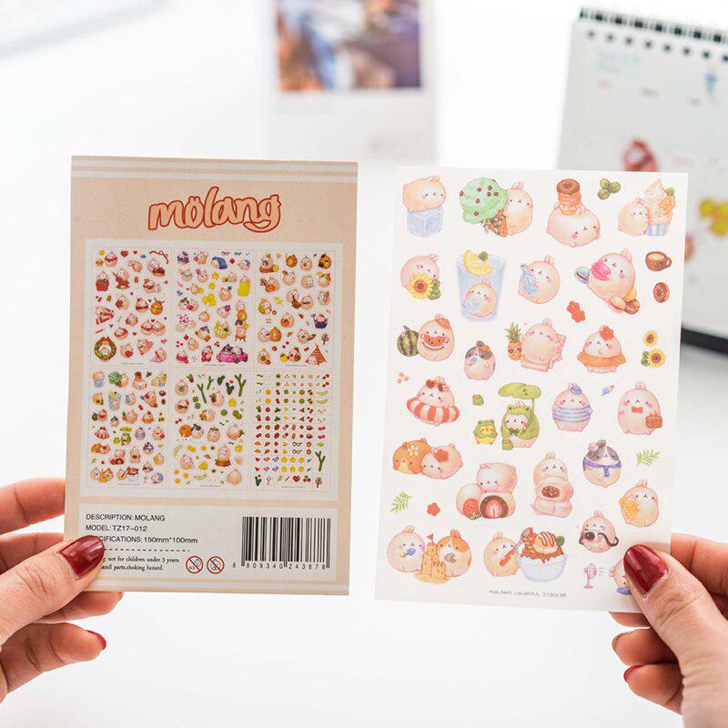 6 шт. Наклейки для альбома Kawaii Rabbit, водонепроницаемые наклейки для ноутбука для девочек из ПВХ, наклейки для телефона
6 шт. Наклейки для альбома Kawaii Rabbit, водонепроницаемые наклейки для ноутбука для девочек из ПВХ, наклейки для телефона