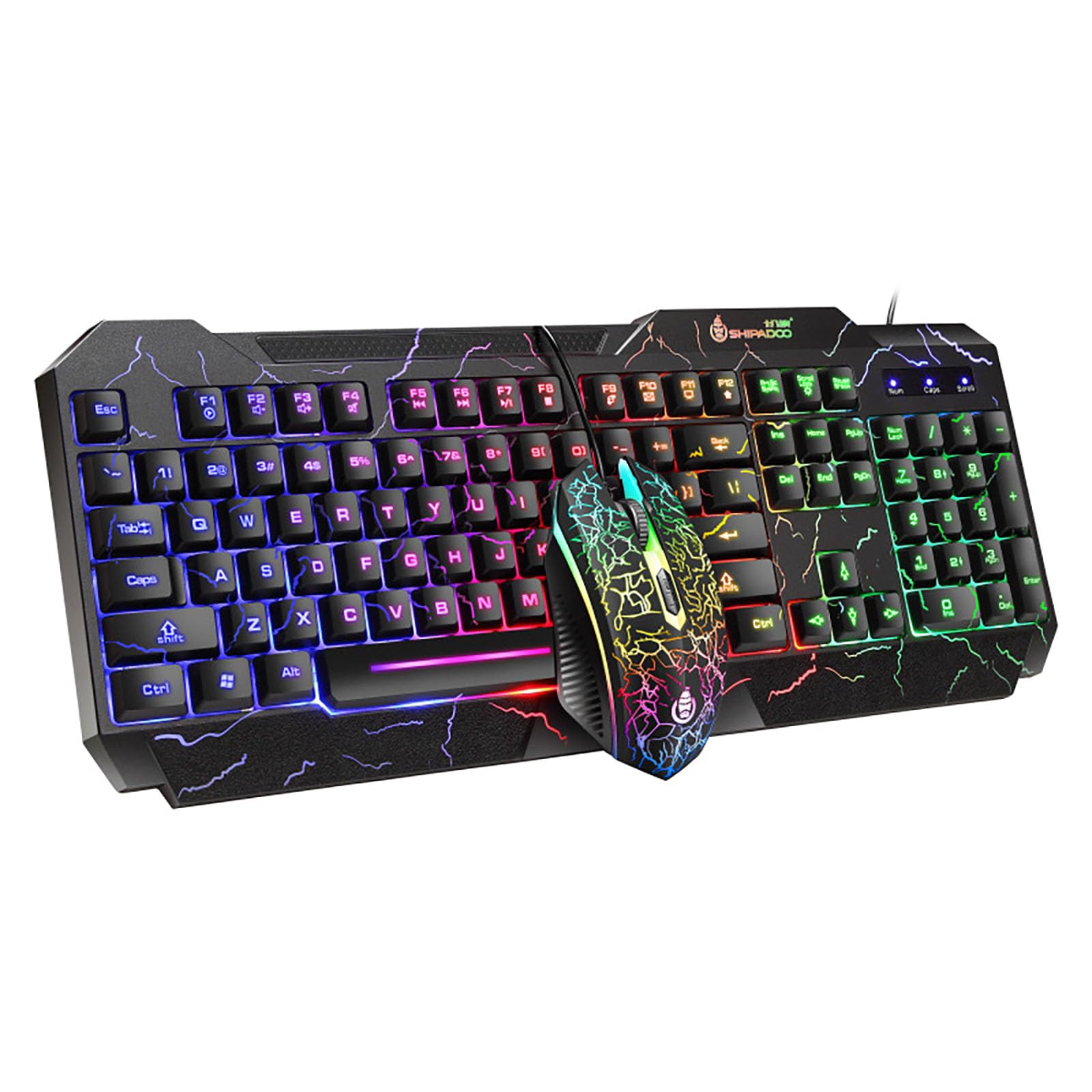 Keyboard Game Keyboard Mouse Set Gaming Keyboard USB Wired 104 Keys 19 Keys Mouse Included RGB Backlight Compatible with OS For Work and Gaming
Keyboard Game Keyboard Mouse Set Gaming Keyboard USB Wired 104 Keys 19 Keys Mouse Included RGB Backlight Compatible with OS For Work and Gaming