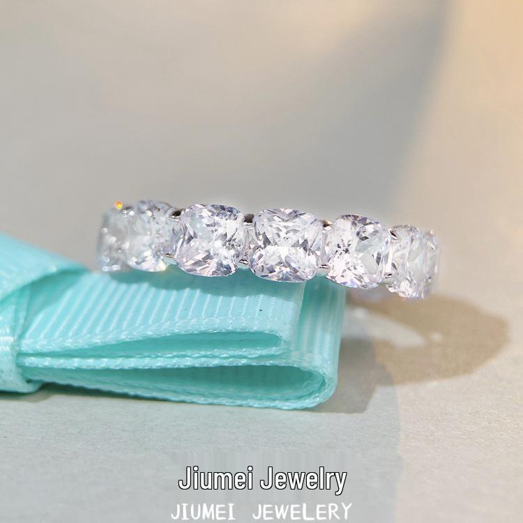 Jiu Mei Jewelry 2022 Square Bag Ring: S925 Sterling Silver with High Carbon Diamond Zircon, Women s Hot Style. Size 5
Jiu Mei Jewelry 2022 Square Bag Ring: S925 Sterling Silver with High Carbon Diamond Zircon, Women s Hot Style. Size 5