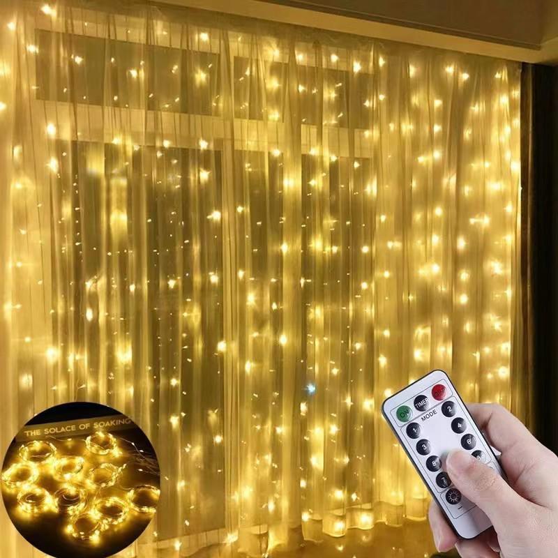 3x3m Multicolor LED Curtain Lights with USB & Remote Control for Wedding Decorations Without Hooks 3m x 1m теплый белый
3x3m Multicolor LED Curtain Lights with USB & Remote Control for Wedding Decorations Without Hooks 3m x 1m теплый белый