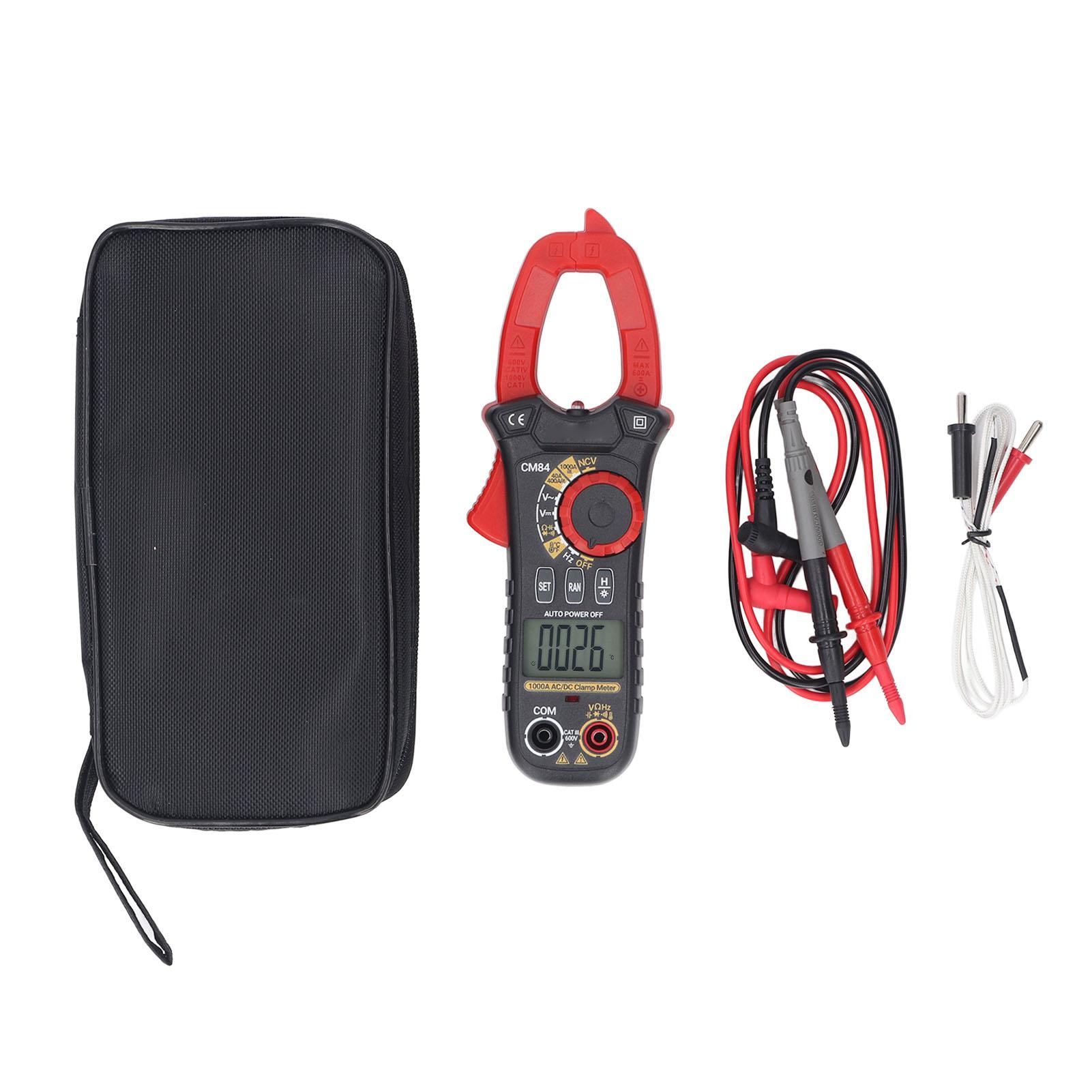 Digital Clamp Multimeter AC DC 1000A Clamp Meter High Accuracy Multifunctional Capacitance Resistanc
Digital Clamp Multimeter AC DC 1000A Clamp Meter High Accuracy Multifunctional Capacitance Resistanc