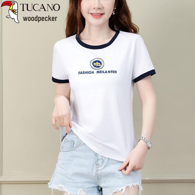Woodpecker Women s Pure Cotton Round Neck Short Sleeve T-Shirt 3XL
Woodpecker Women s Pure Cotton Round Neck Short Sleeve T-Shirt 3XL