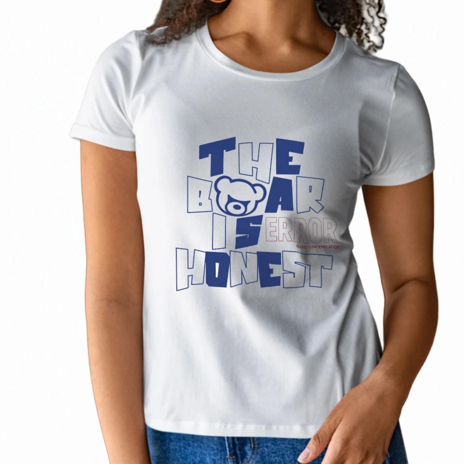 Unique Womens Short Sleeve T Shirt The Bear is Error Honest DesignwithPlayfulTypography and BearGraphic for a Quirky Summer Look XXXXXL
Unique Womens Short Sleeve T Shirt The Bear is Error Honest DesignwithPlayfulTypography and BearGraphic for a Quirky Summer Look XXXXXL