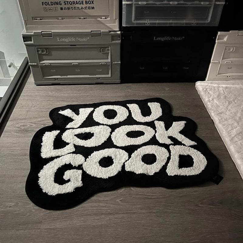 Fluffy Tufted Letter Floor Mat You Look Good Area Carpet Antislip Korean Irregular Lounge Rug Bedroom Chair Foot Pad Decor 40x60cm чёрный
Fluffy Tufted Letter Floor Mat You Look Good Area Carpet Antislip Korean Irregular Lounge Rug Bedroom Chair Foot Pad Decor 40x60cm чёрный