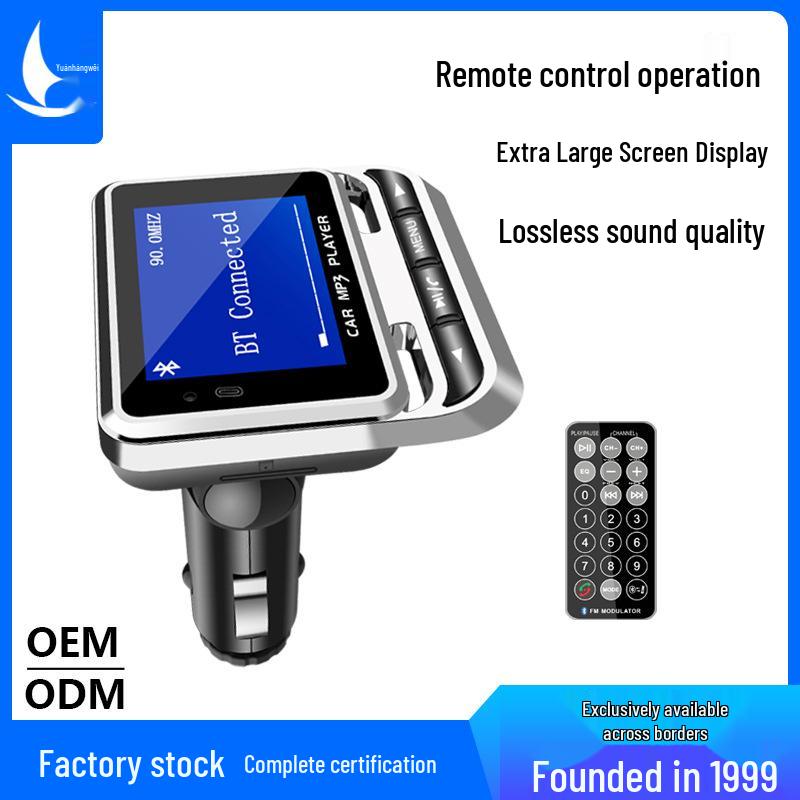 Bluetooth Car Charger & MP3 Player FM12B with Dual USB Ports
Bluetooth Car Charger & MP3 Player FM12B with Dual USB Ports