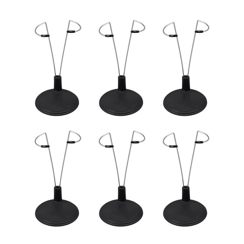 6 Piece Sturdy Metal Stands For Doll Display Secure Support Holder Prevents Falling Universal Compatibilities чорний
6 Piece Sturdy Metal Stands For Doll Display Secure Support Holder Prevents Falling Universal Compatibilities чорний