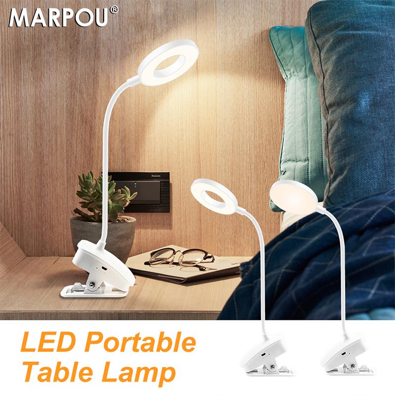 MARPOU Reading Table Lamp With Clip Desk Lamp Brightness Dimming USB Rechargeable 360° Flexible Portable Night Light For Reading
MARPOU Reading Table Lamp With Clip Desk Lamp Brightness Dimming USB Rechargeable 360° Flexible Portable Night Light For Reading