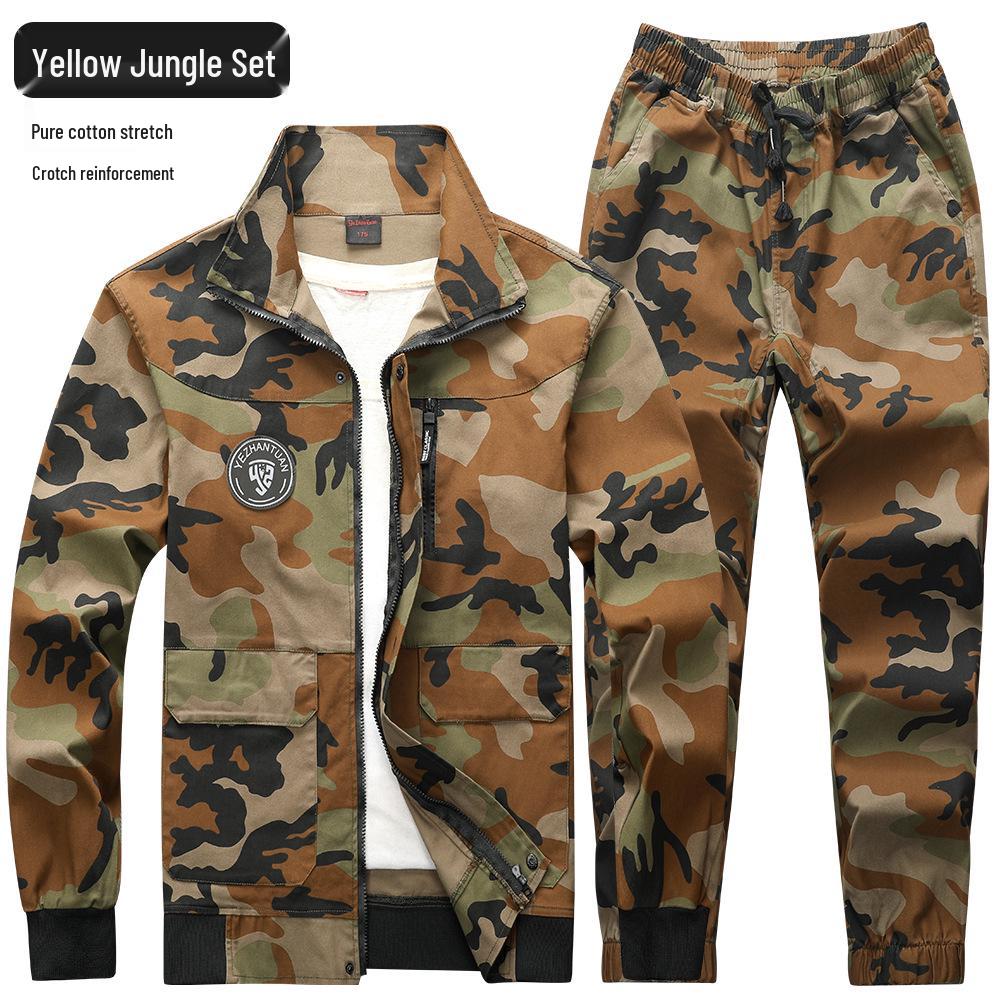 Men s Camouflage Workwear Set: Multi-Pocket, Wear-Resistant, Anti-Scald, Stretchy for Electric Welders, Spring/Autumn Style 185 (160-180 jin)
Men s Camouflage Workwear Set: Multi-Pocket, Wear-Resistant, Anti-Scald, Stretchy for Electric Welders, Spring/Autumn Style 185 (160-180 jin)