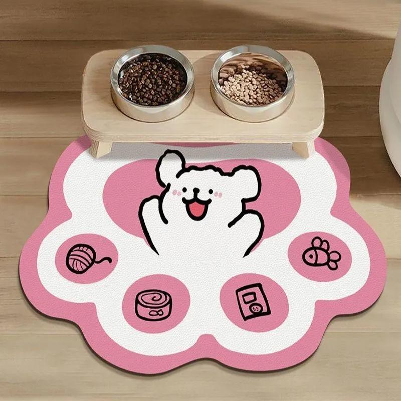 VIKAMA Pet Food Mat, Cute Irregular-shaped Dog PAWS, Dog Food Mat, Cat Food Mat, Leak-proof Mat, Dog Mat for Food and Water 40X60CM(1.3X2FT
VIKAMA Pet Food Mat, Cute Irregular-shaped Dog PAWS, Dog Food Mat, Cat Food Mat, Leak-proof Mat, Dog Mat for Food and Water 40X60CM(1.3X2FT