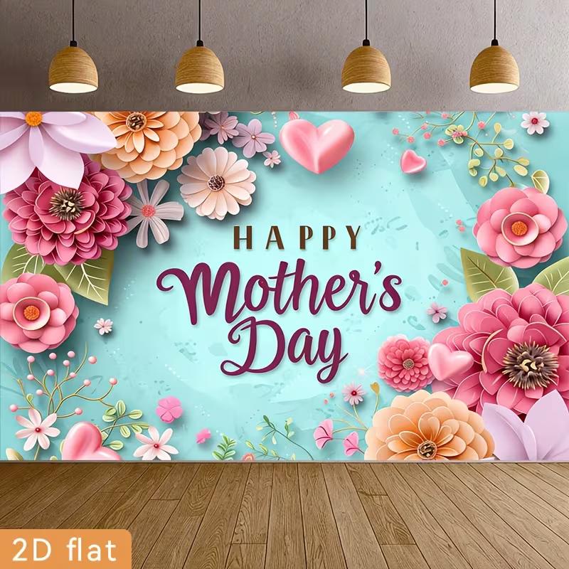 2D Pink Flower Mother s Day Backdrop, Turquoise Blue Background with Floral & Heart Decor 47.2x31.5inch/120*80cm
2D Pink Flower Mother s Day Backdrop, Turquoise Blue Background with Floral & Heart Decor 47.2x31.5inch/120*80cm