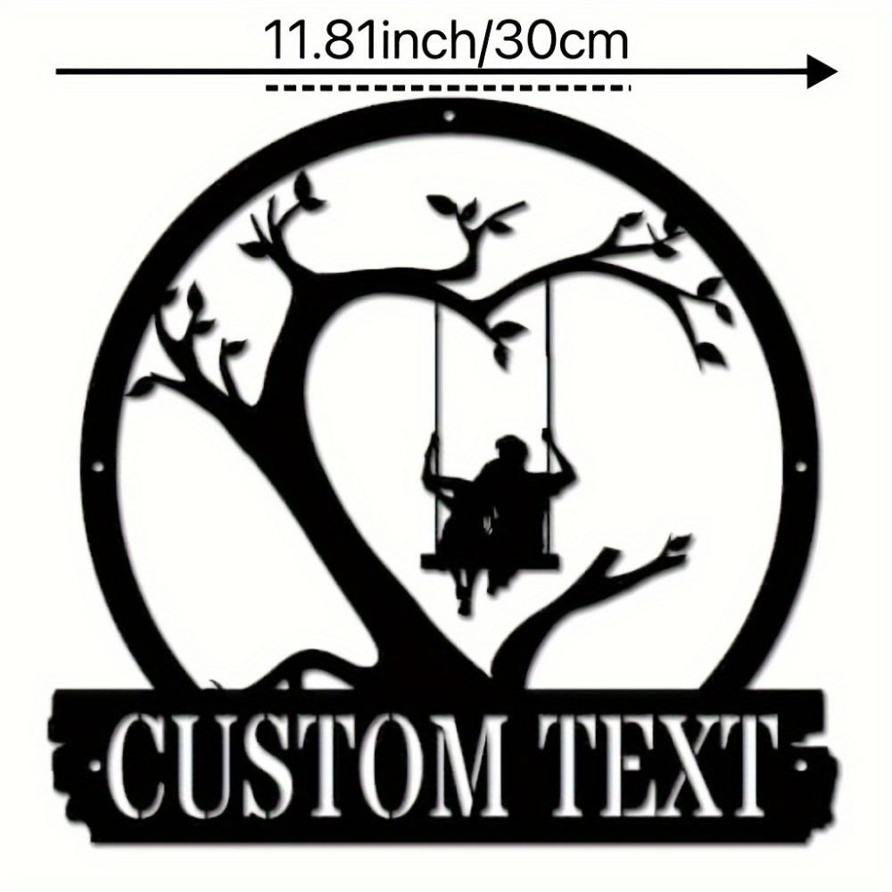 Unique 1pc Bohemian Style Tailorable Metal Wall Art Couple Tree Swing Design for Valentine Wedding Housewarming
Unique 1pc Bohemian Style Tailorable Metal Wall Art Couple Tree Swing Design for Valentine Wedding Housewarming