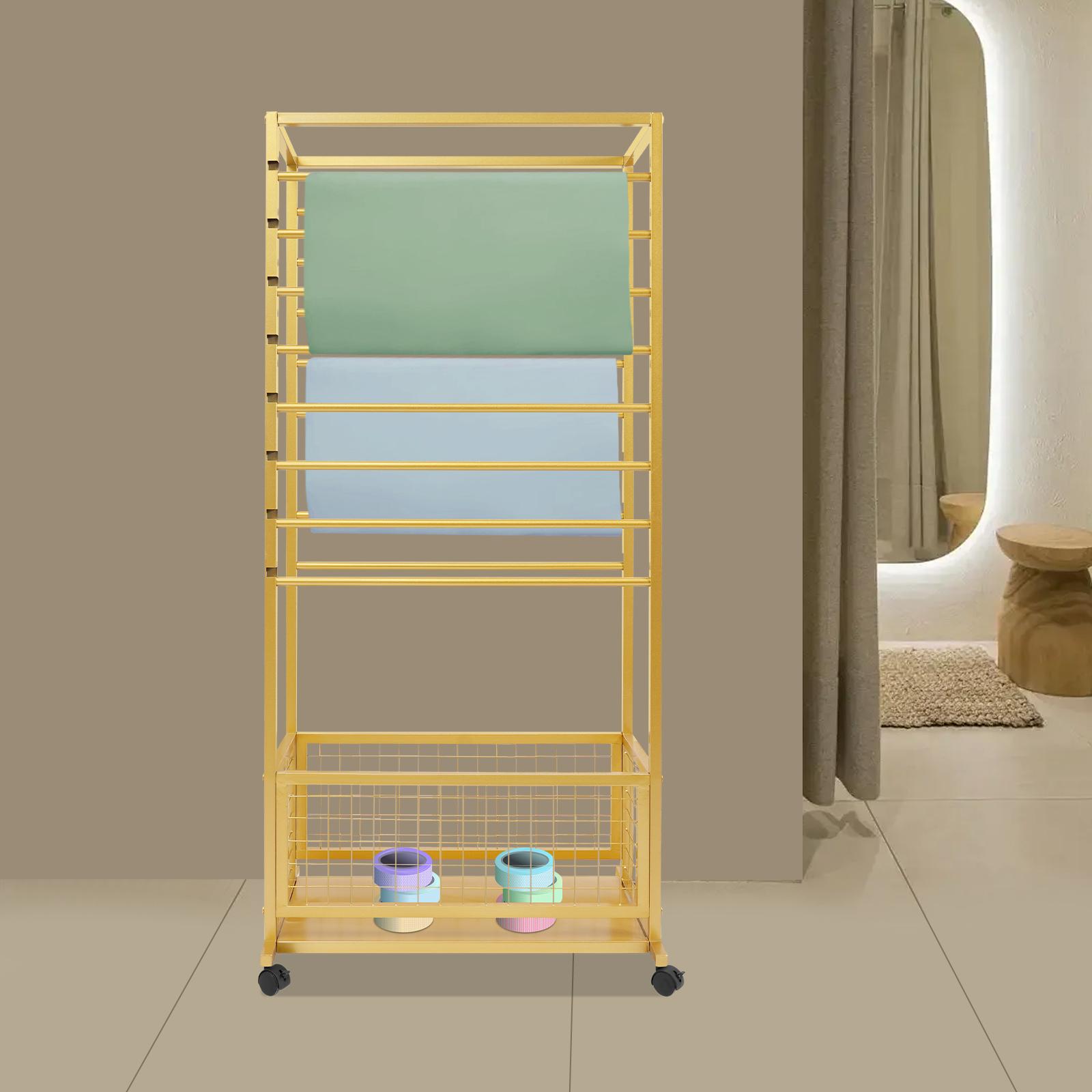 16-Layer Scarf & Fabric Organizer Rack, Gold Ribbon Display Shelf, Decorative Storage for Wrapping Paper, Cloth, Accessories золотой
16-Layer Scarf & Fabric Organizer Rack, Gold Ribbon Display Shelf, Decorative Storage for Wrapping Paper, Cloth, Accessories золотой