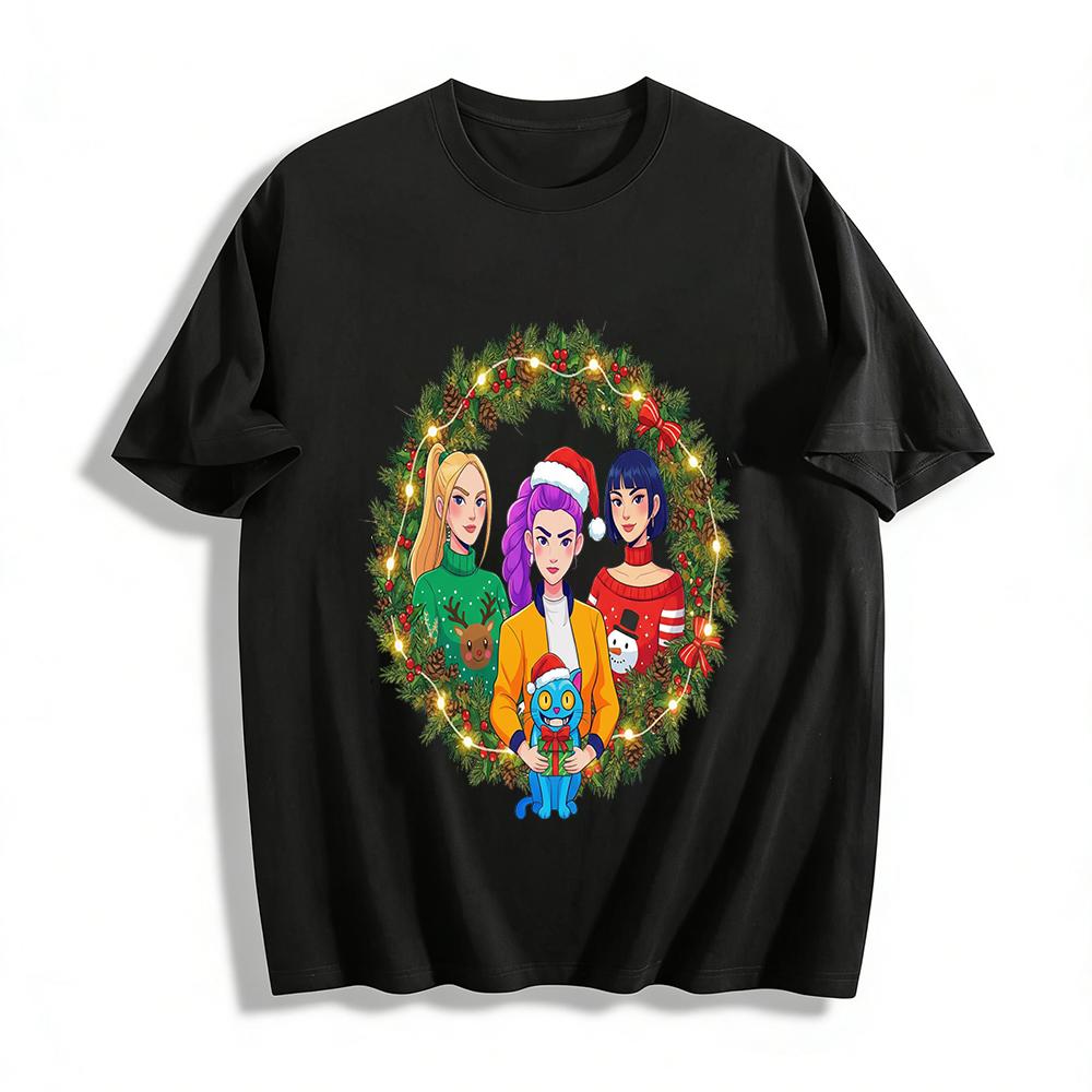 Christmas Theme Besties & Cat Print Sweatshirt Festive Gathering Long Sleeve Top Pure cotton T-shirt XXS
Christmas Theme Besties & Cat Print Sweatshirt Festive Gathering Long Sleeve Top Pure cotton T-shirt XXS
