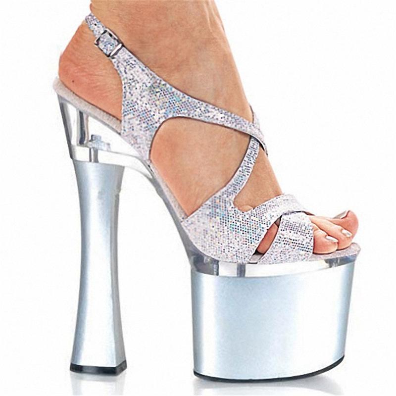 20 см Hate Sky High Heels Высокие каблуки, лакированная кожа Толстый каблук Водонепроницаемые стол блестящие сандалии 46 серебряный
20 см Hate Sky High Heels Высокие каблуки, лакированная кожа Толстый каблук Водонепроницаемые стол блестящие сандалии 46 серебряный