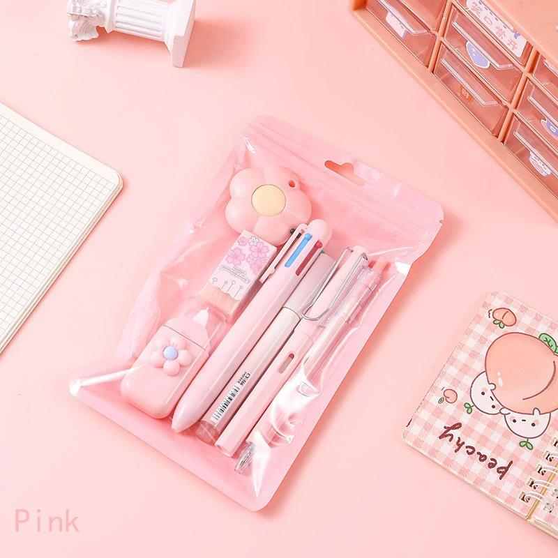 7Pcs Set Kawaii Student Stationery Sweet Cartoon Cat Paw Correction Tape Glue Tape Eraser Gel Pen Cutter Back to School Gift
7Pcs Set Kawaii Student Stationery Sweet Cartoon Cat Paw Correction Tape Glue Tape Eraser Gel Pen Cutter Back to School Gift