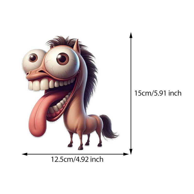 Funny Horse Car Sticker Vinyl Decal Waterproof Rear Window Motorcycle Camper Bumper Truck Laptop Decoration TM365 B-12.5x15cm
Funny Horse Car Sticker Vinyl Decal Waterproof Rear Window Motorcycle Camper Bumper Truck Laptop Decoration TM365 B-12.5x15cm