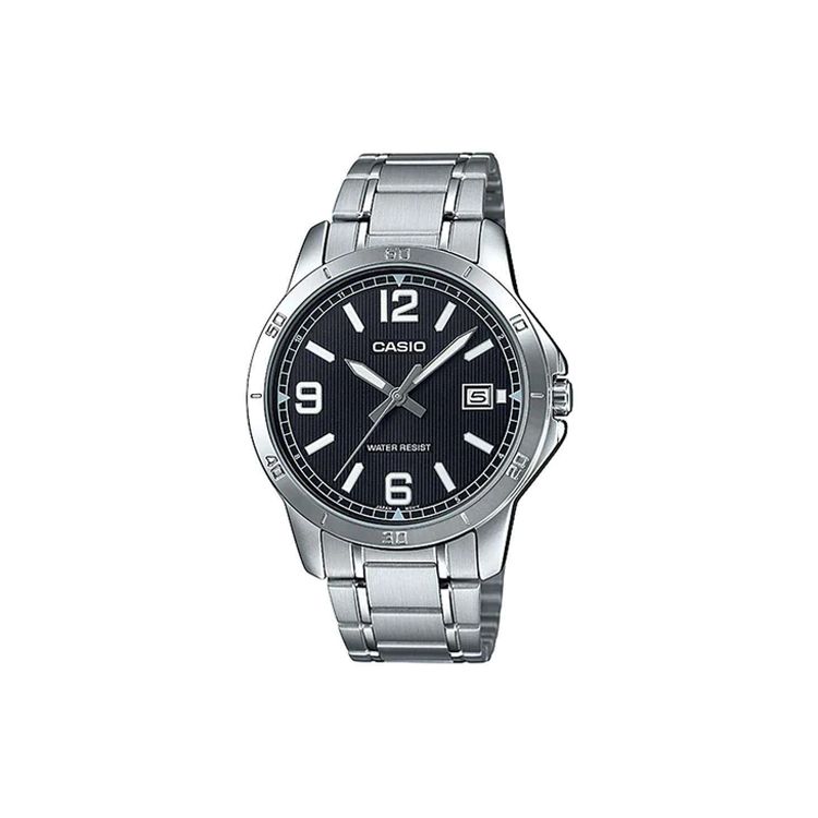 Casio Standard Series Water Resistant Quartz Watch Stainless Steel Band Men watches Black MTP-V004D-1B2 Black Dial
Casio Standard Series Water Resistant Quartz Watch Stainless Steel Band Men watches Black MTP-V004D-1B2 Black Dial