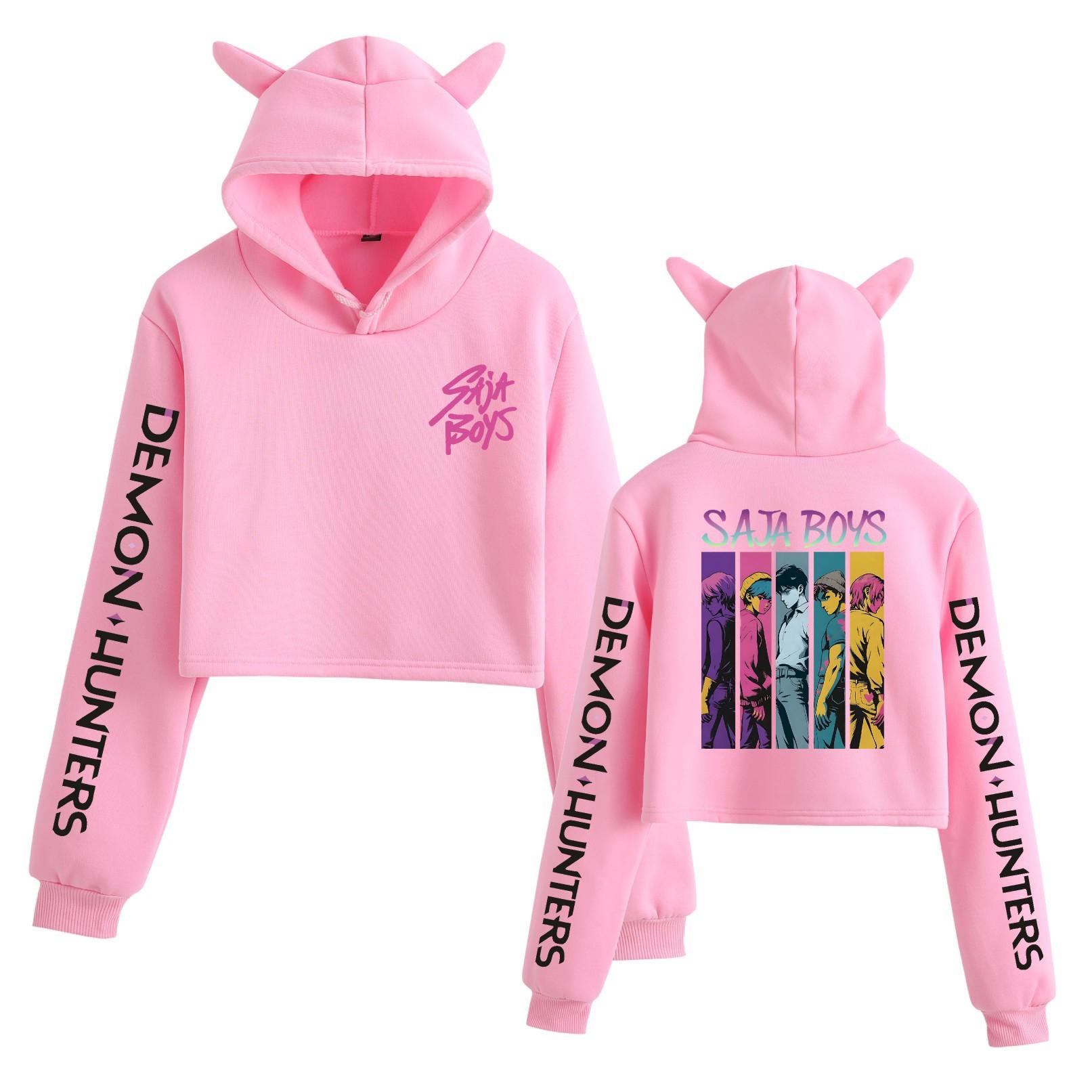 Short Hoodies Women KPop Demon Hunters Printed Lady Sweatshirt Tracksuit Long Sleeve Female Cropped Top Fashion Korean Clothes Harajuku XS розовый
Short Hoodies Women KPop Demon Hunters Printed Lady Sweatshirt Tracksuit Long Sleeve Female Cropped Top Fashion Korean Clothes Harajuku XS розовый