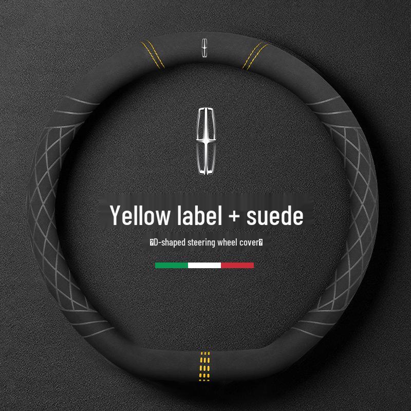 Suede Steering Wheel Covers for Lincoln Z, Adventurer, Navigator, Continental, Aviator, MKC/MKZ 38cm
Suede Steering Wheel Covers for Lincoln Z, Adventurer, Navigator, Continental, Aviator, MKC/MKZ 38cm
