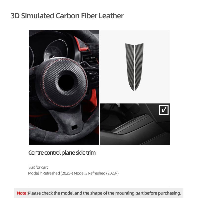 For Tesla Model 3 Highland 2024 Model Y Juniper 2025 Made of Alcantara Center Console Side Trim Sticker Car Interior Accessories
For Tesla Model 3 Highland 2024 Model Y Juniper 2025 Made of Alcantara Center Console Side Trim Sticker Car Interior Accessories