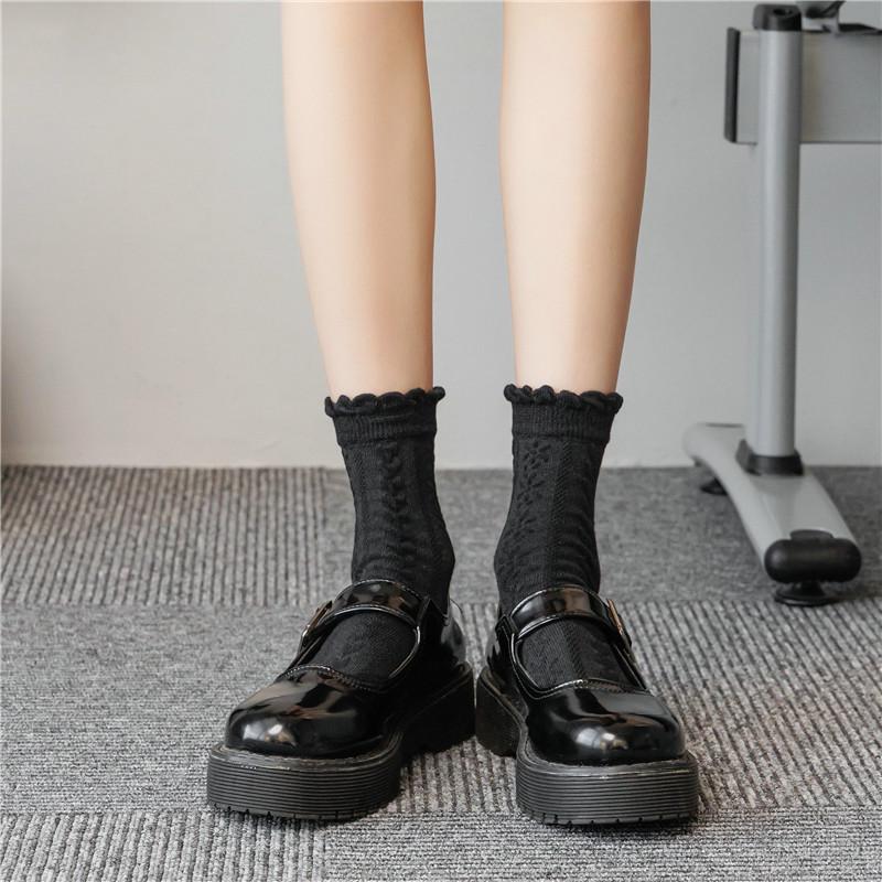 Женские кружевные носки с бантом и крыльями — средняя толщина, идеально подходят для стилей JK и Lolita Size 36-43
Женские кружевные носки с бантом и крыльями — средняя толщина, идеально подходят для стилей JK и Lolita Size 36-43