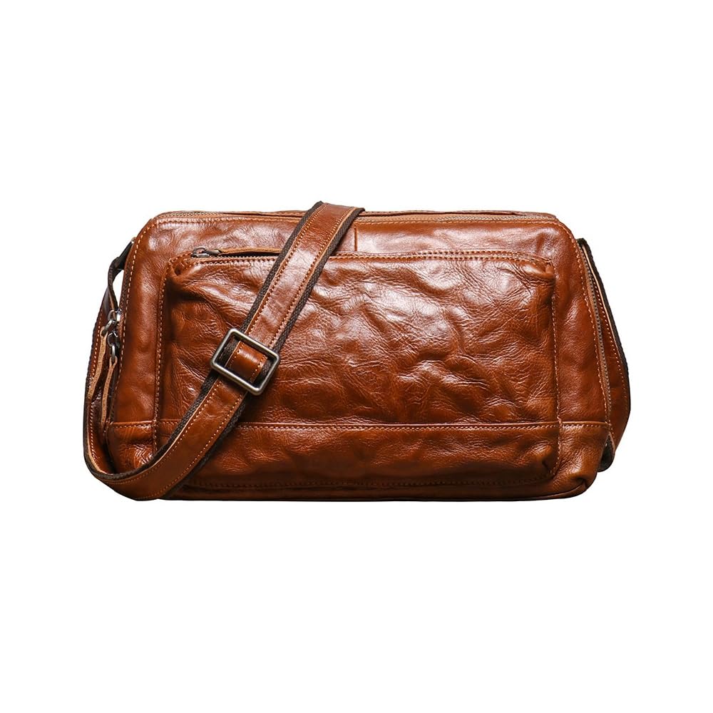 Whatna Винтажная сумка через плечо из натуральной кожи теленка с дублением для мужчин, сумка-мессенджер кросс-боди, вмещает большие форматы A4 и iPad (10.5cm), двойной
Whatna Винтажная сумка через плечо из натуральной кожи теленка с дублением для мужчин, сумка-мессенджер кросс-боди, вмещает большие форматы A4 и iPad (10.5cm), двойной