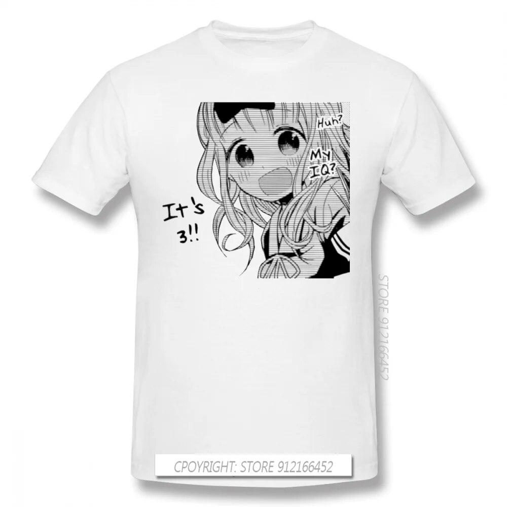 Забавные футболки из 100% хлопка с принтом IQ Kaguya Sama Love Is War Miyuki Shinomiya Fujiwara, модная уличная одежда унисекс в стиле аниме
Забавные футболки из 100% хлопка с принтом IQ Kaguya Sama Love Is War Miyuki Shinomiya Fujiwara, модная уличная одежда унисекс в стиле аниме