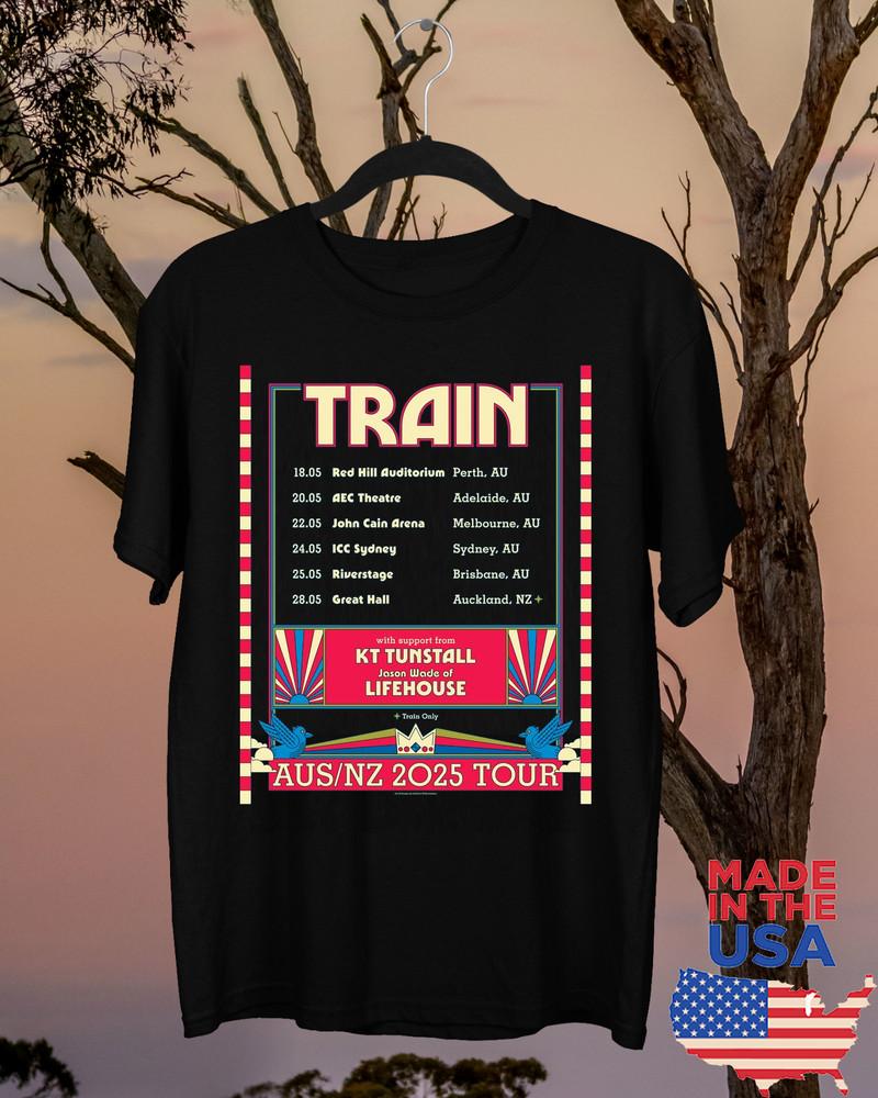 Train Band Australia New Zealand Tour 2025 T Shirt Full Size S-5XL Unisex T-Shirt L
Train Band Australia New Zealand Tour 2025 T Shirt Full Size S-5XL Unisex T-Shirt L
