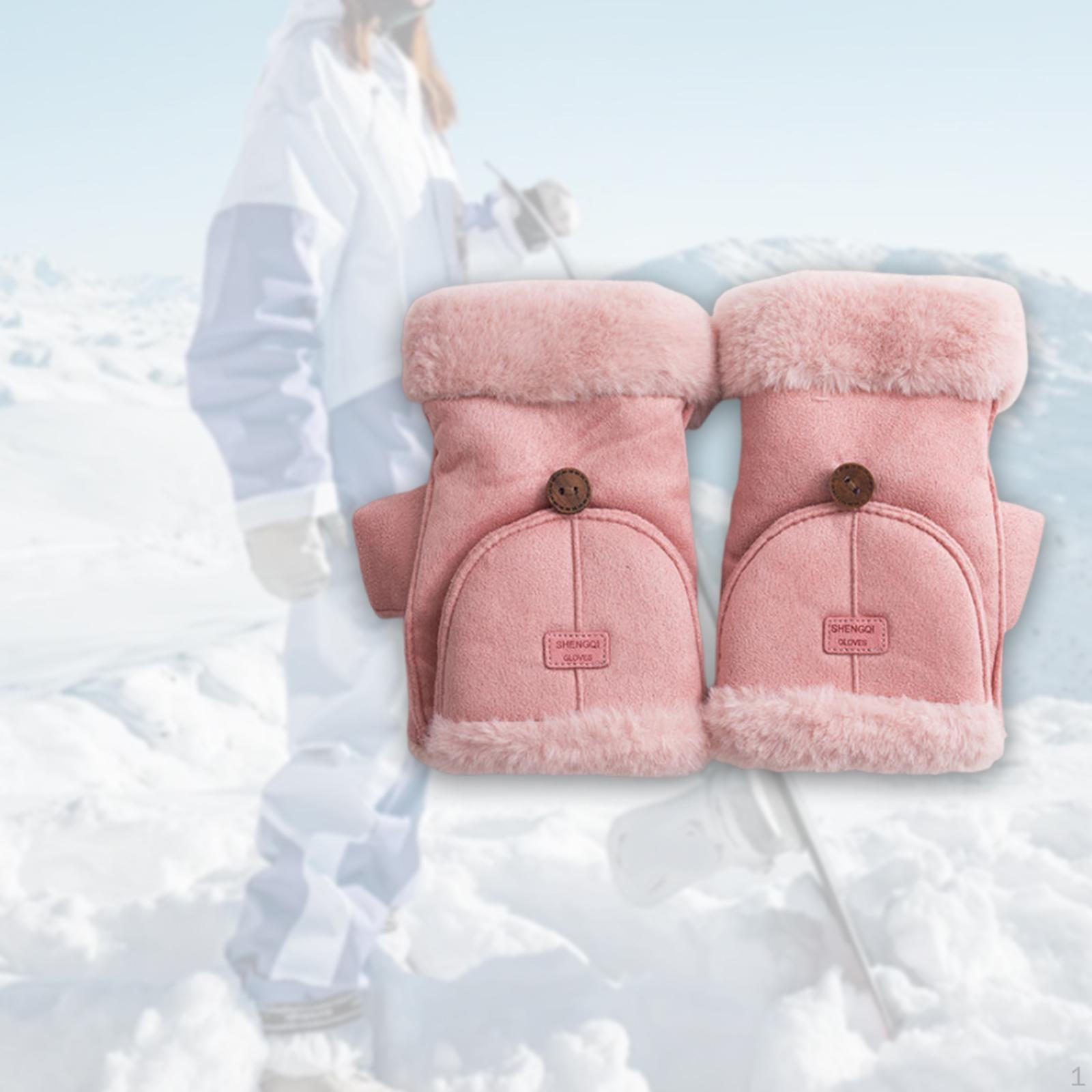 Перчатки без пальцев для зимы, утепленные варежки с откидным верхом
Перчатки без пальцев для зимы, утепленные варежки с откидным верхом