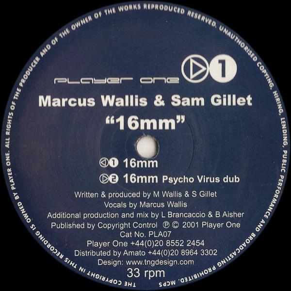12inch Record MARCUS WALLIS & SAM GILLET - 16mm PLA07 Player One Reco 2001 UK Dance & Electronica Used
12inch Record MARCUS WALLIS & SAM GILLET - 16mm PLA07 Player One Reco 2001 UK Dance & Electronica Used