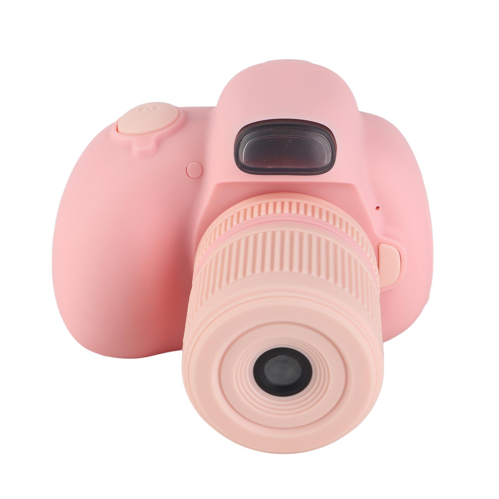 Детская цифровая камера, мини-мультяшный портативный небольшой видеорегистратор, электронная зеркальная фотокамера для детей, черный розовый