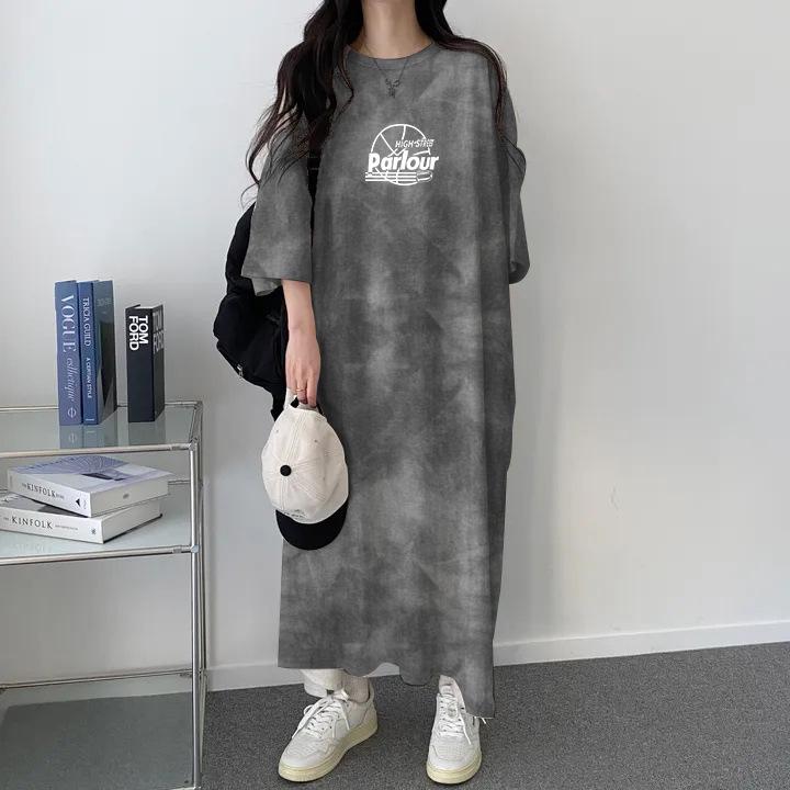 Korean Tie-Dye Mid-Length T-Shirt Dress - Versatile, Simple, Round Neck, Spring/Summer 2024 Women s Fashion XL
Korean Tie-Dye Mid-Length T-Shirt Dress - Versatile, Simple, Round Neck, Spring/Summer 2024 Women s Fashion XL