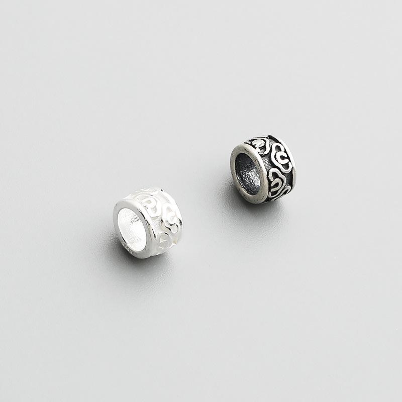 S925 Sterling Silver Cloud Spacer Beads for DIY Jewelry: Handmade Rope Bracelets & Beaded Necklaces Black Thai Silver
S925 Sterling Silver Cloud Spacer Beads for DIY Jewelry: Handmade Rope Bracelets & Beaded Necklaces Black Thai Silver