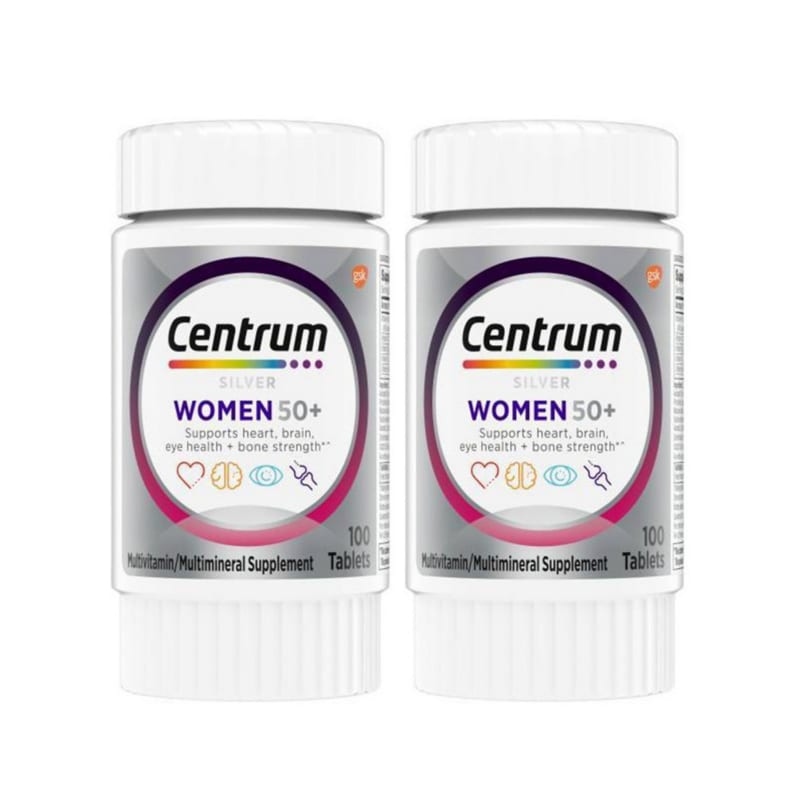 Centrum Silver Multivitamin for Women Over 50, 200 Tablets (100+100)
Centrum Silver Multivitamin for Women Over 50, 200 Tablets (100+100)