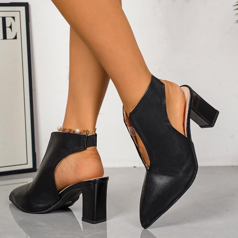 Contrast Color Baotou Sandals Fashion Pointed Toe Shallow Mouth Slip Strap Non-slip High Heels 43
Contrast Color Baotou Sandals Fashion Pointed Toe Shallow Mouth Slip Strap Non-slip High Heels 43