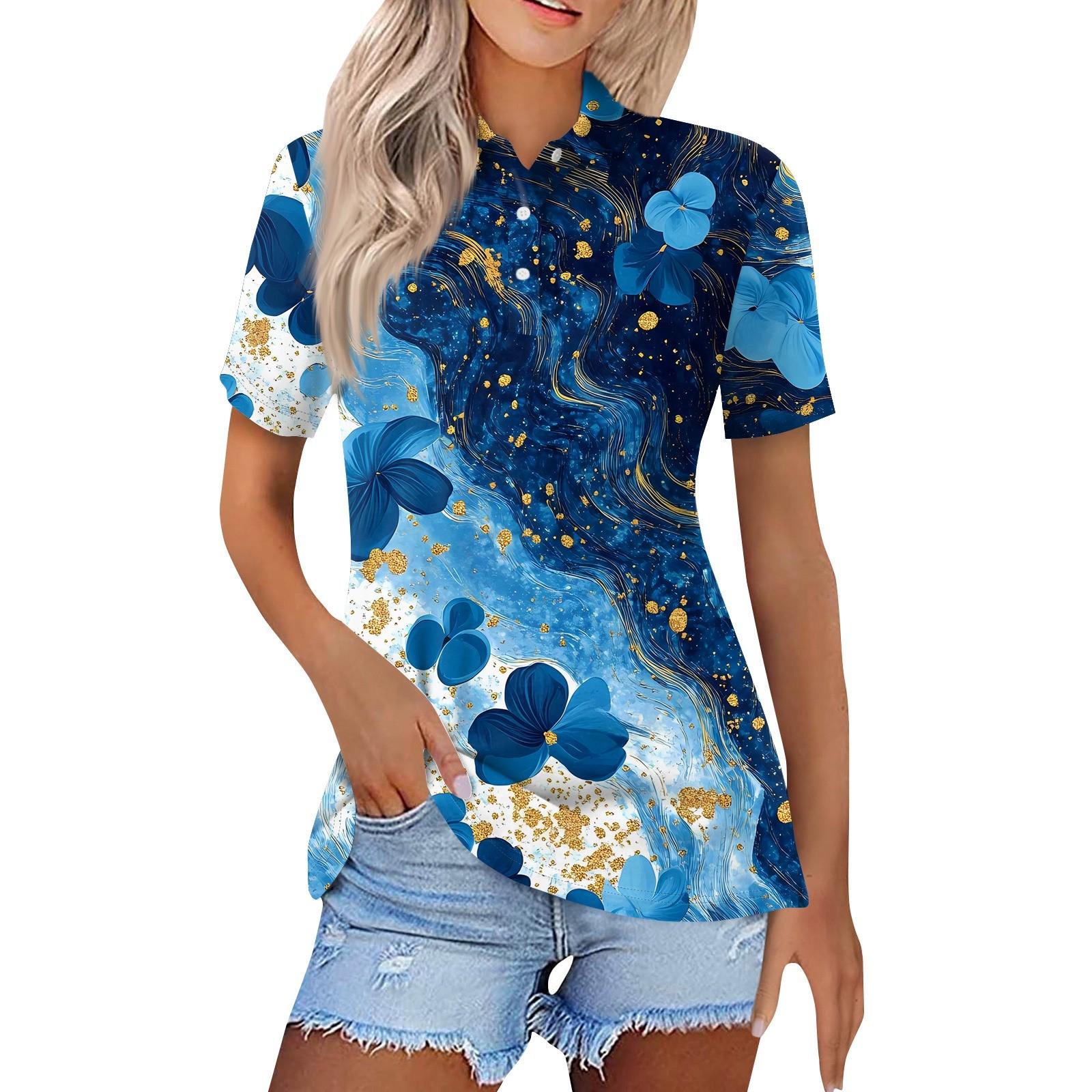 Жіноча модна повсякденна сорочка з принтом і короткими рукавами, жіночі топи на ґудзиках L
Жіноча модна повсякденна сорочка з принтом і короткими рукавами, жіночі топи на ґудзиках L