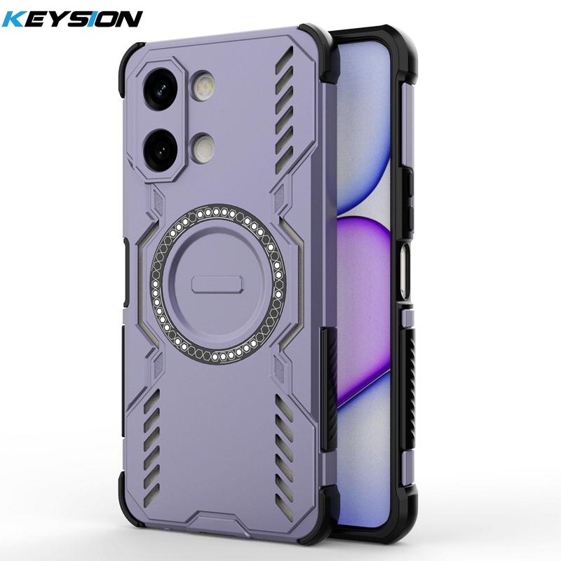 KEYSION Hollow Heat Dissipation Case for VIVO Y05 Magnetic Cooling Shockproof Phone Back Cover for VIVO Y11 5G Y11d Y21 5G 2026 for VIVO Y21 5G
KEYSION Hollow Heat Dissipation Case for VIVO Y05 Magnetic Cooling Shockproof Phone Back Cover for VIVO Y11 5G Y11d Y21 5G 2026 for VIVO Y21 5G