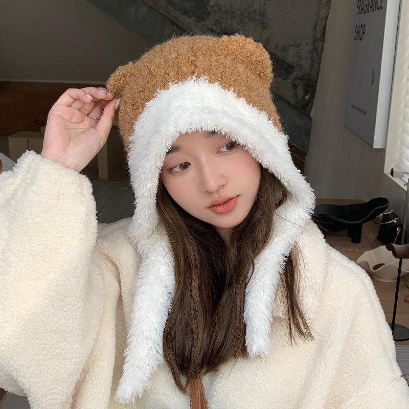 Шапка женская зимняя милая мишка на шнуровке для тепла утолщенная шапка-мешок шерстяная шапка показывает маленькое лицо большой обхват головы вязаная One Size
Шапка женская зимняя милая мишка на шнуровке для тепла утолщенная шапка-мешок шерстяная шапка показывает маленькое лицо большой обхват головы вязаная One Size