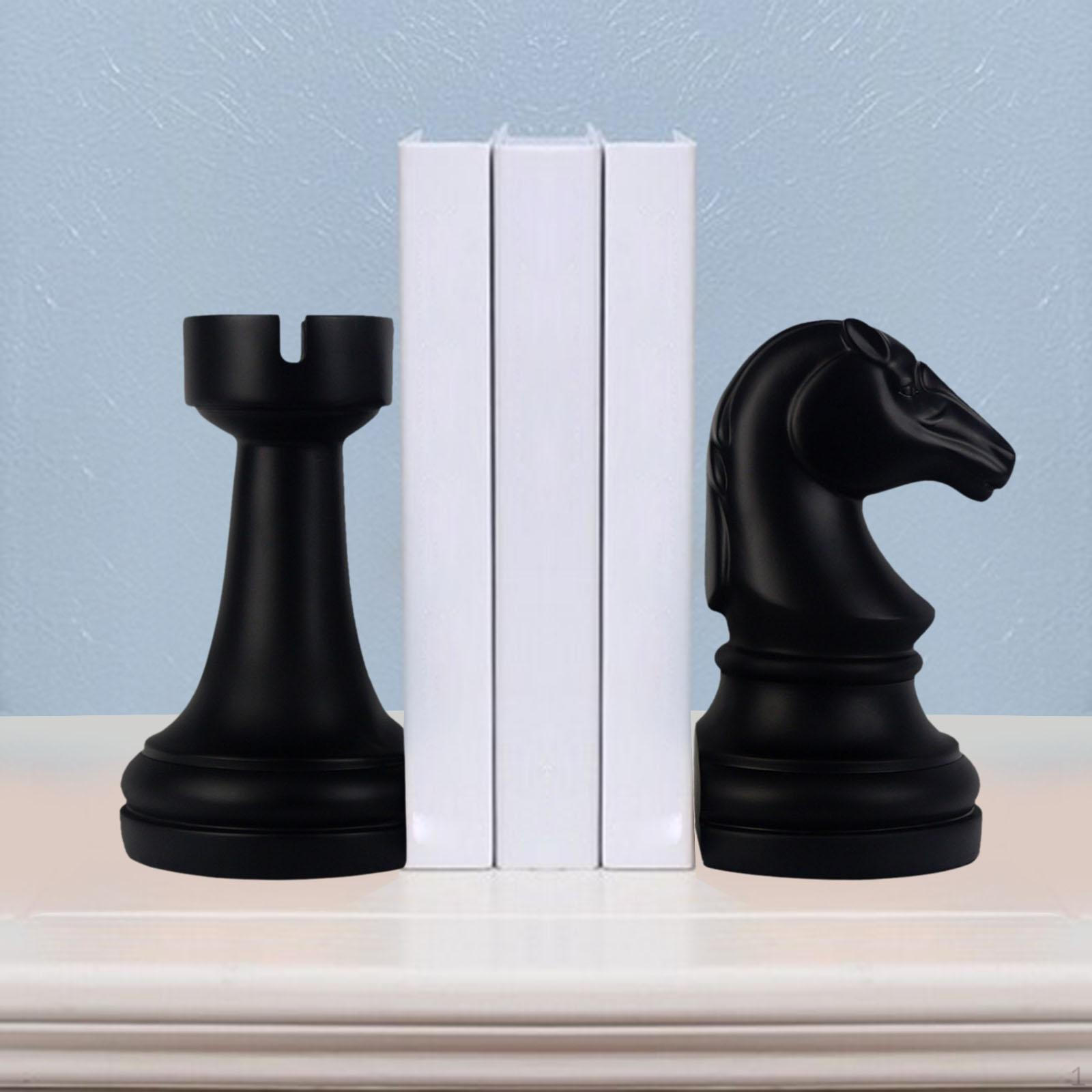 2 Pieces Decorative Bookends Unique Chess Ornament for Desk Decoration
2 Pieces Decorative Bookends Unique Chess Ornament for Desk Decoration