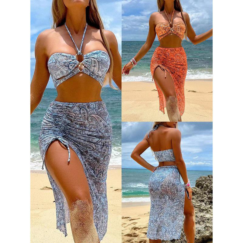 2024 European & American Halterneck Mesh Bikini Set - Three-Piece Women s Swimsuit Small світло-синій колір
2024 European & American Halterneck Mesh Bikini Set - Three-Piece Women s Swimsuit Small світло-синій колір