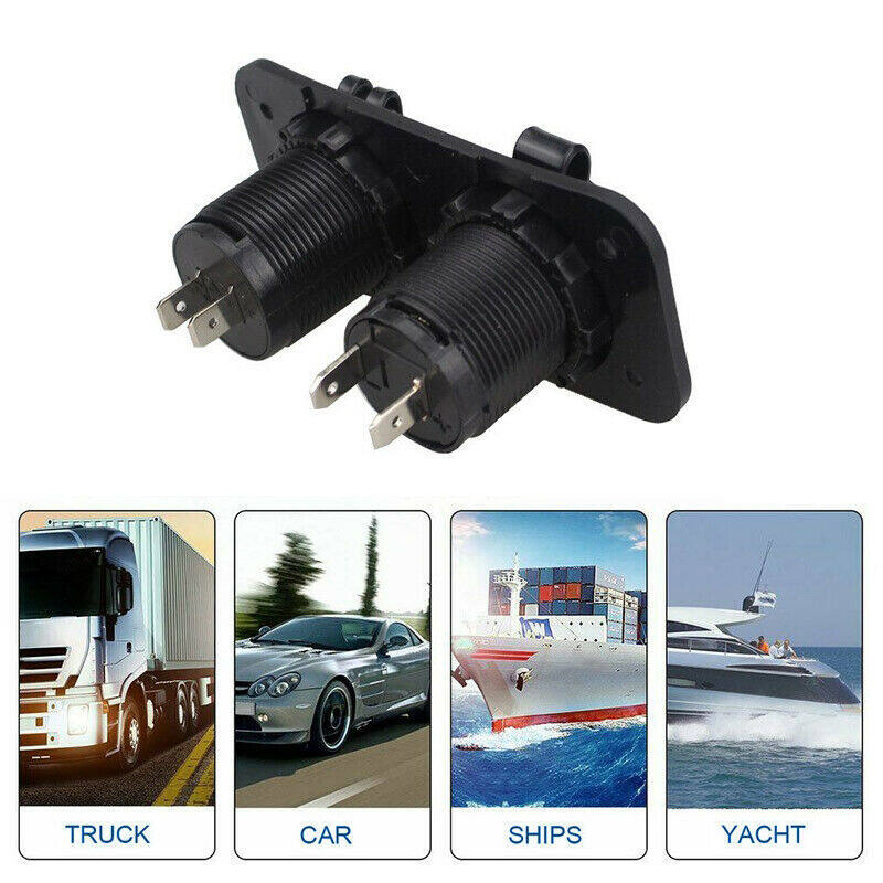 12v 24v Camper Van Caravan Dual USB Socket Adapter Зарядний пристрій Прикурювач Великобританія чорний
12v 24v Camper Van Caravan Dual USB Socket Adapter Зарядний пристрій Прикурювач Великобританія чорний