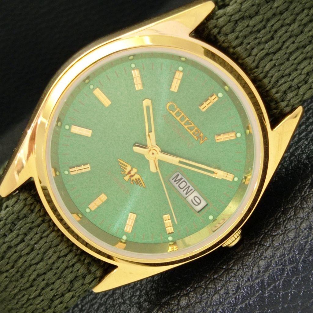 VINTAGE REFURBISHED CITIZEN AUTOMATIC 8200 JAPAN MENS GREEN DIAL WATCH a436288-2 R128-a436288
VINTAGE REFURBISHED CITIZEN AUTOMATIC 8200 JAPAN MENS GREEN DIAL WATCH a436288-2 R128-a436288