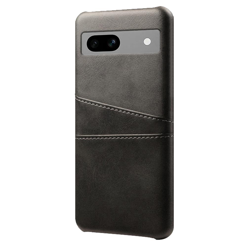 For Google Pixel 7a Mobile Phone Cover Card Holder Plastic+PU Leather Anti-fall Phone Case Black
For Google Pixel 7a Mobile Phone Cover Card Holder Plastic+PU Leather Anti-fall Phone Case Black