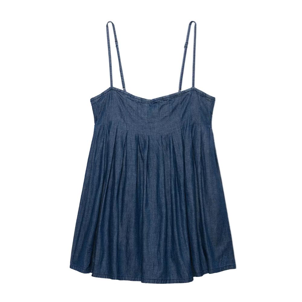 2025 Spring/Summer Women s Denim Spaghetti Strap Dress - Casual, Backless, Straight Collar Extra Small
2025 Spring/Summer Women s Denim Spaghetti Strap Dress - Casual, Backless, Straight Collar Extra Small