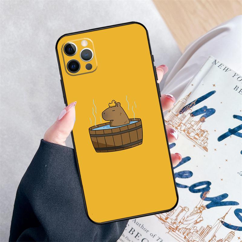 Cartoon Capybara Phone Case For iPhone 14 15 16 Pro Max 12 13 Mini 11 Pro Max XR 15 16 Plus 16e Cover Coque iPhone 12
Cartoon Capybara Phone Case For iPhone 14 15 16 Pro Max 12 13 Mini 11 Pro Max XR 15 16 Plus 16e Cover Coque iPhone 12