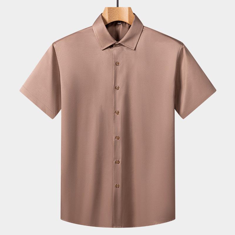 Men s Gray Short Sleeve Button Down Shirt - Ice Silk Casual Business Formal Summer Top 4XL
Men s Gray Short Sleeve Button Down Shirt - Ice Silk Casual Business Formal Summer Top 4XL