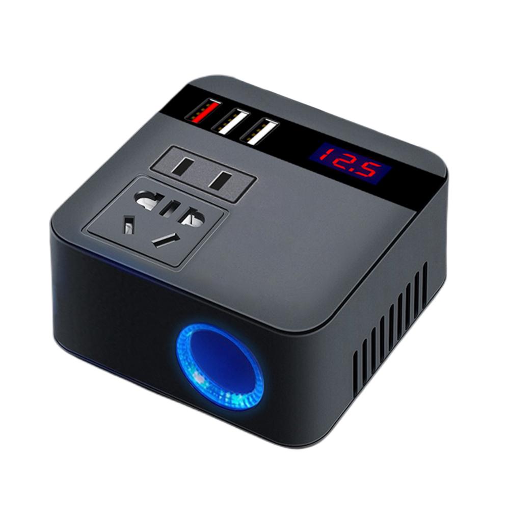 150W Car Power Inverter DC 24V To 220V Car Voltage Transformer USB Charger Inverter for iPad RV SUV for Auto Mobile Phone Tablet чорний
150W Car Power Inverter DC 24V To 220V Car Voltage Transformer USB Charger Inverter for iPad RV SUV for Auto Mobile Phone Tablet чорний