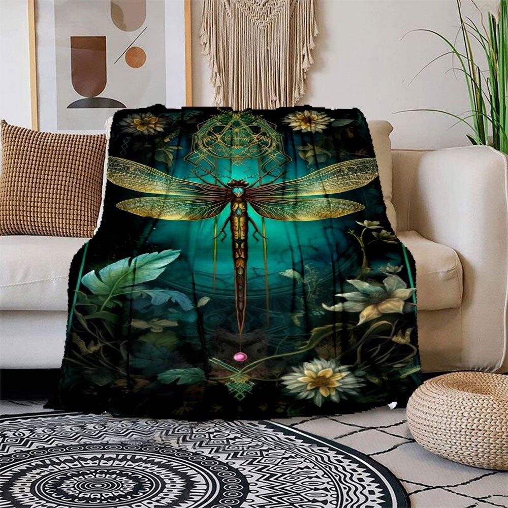 Golden Dragonfly Fantasy Art Print - Nature s Beauty on Canvas Blanket Flannel Throw Blanket for Sofa, Bed, Travel, Camping, Office, Couch, 150x180cm
Golden Dragonfly Fantasy Art Print - Nature s Beauty on Canvas Blanket Flannel Throw Blanket for Sofa, Bed, Travel, Camping, Office, Couch, 150x180cm