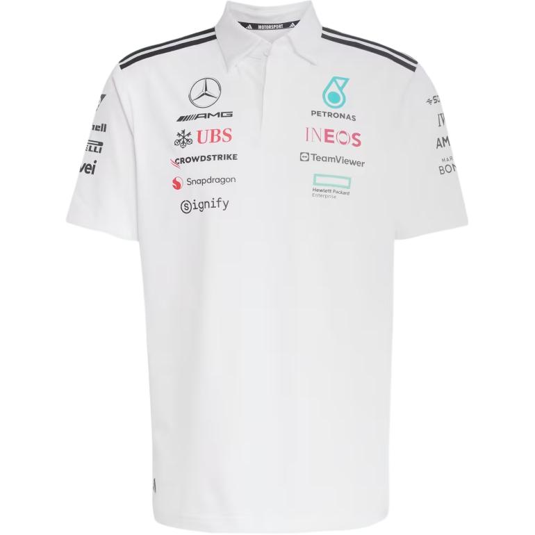 Adidas X Mercedes-Amg Petronas F1 Collaboration Team Casual Comfortable Striped Polo Shirt Men tops White Black JW0586 M
Adidas X Mercedes-Amg Petronas F1 Collaboration Team Casual Comfortable Striped Polo Shirt Men tops White Black JW0586 M
